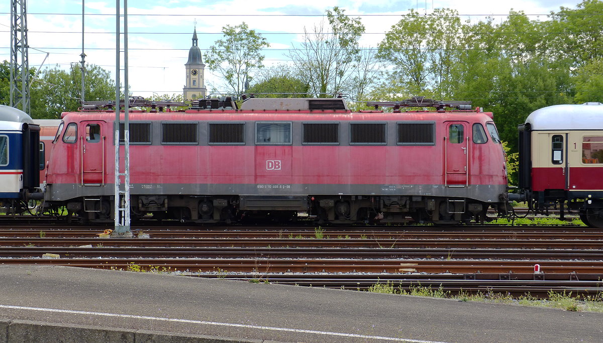 110 468-6 Bahnhof Crailsheim 31.07.2022