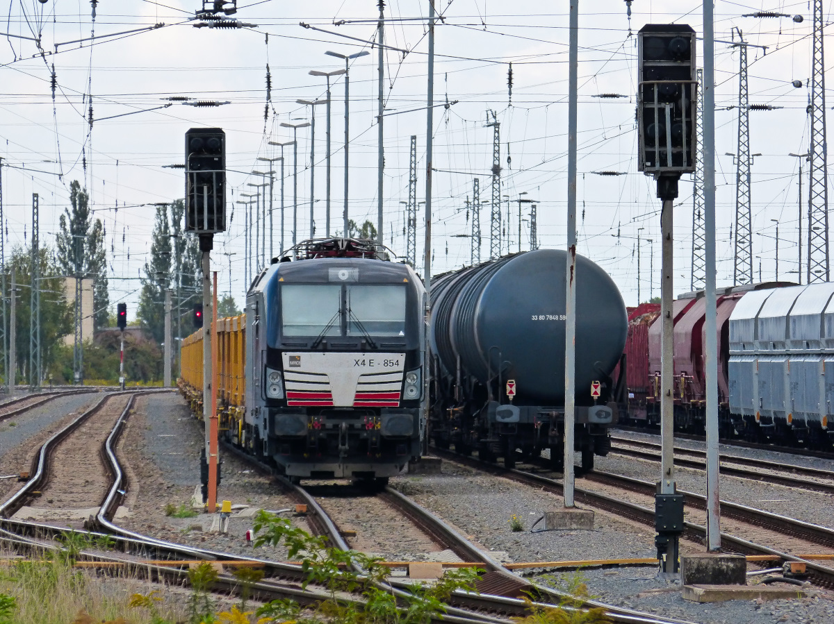 Siemens Vectron 193 854 Bahnhof Nordhausen 26.09.2015