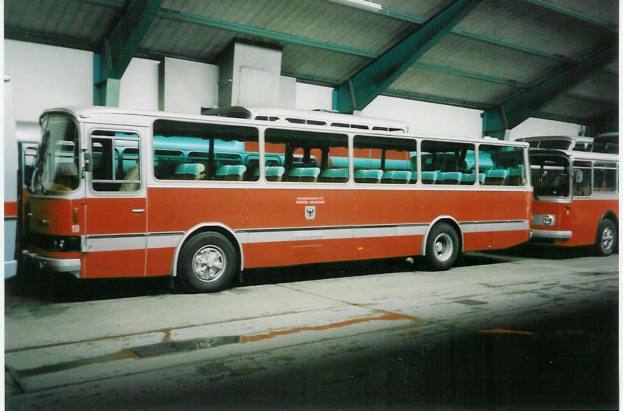 (005'800B) - AFA Adelboden - Nr. 19/BE 26'774 - FBW/R&J am 23. April 1990 im Autobahnhof Adelboden