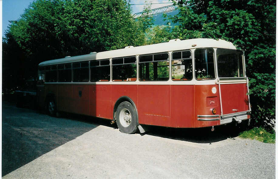 (006'231) - AFA Adelboden - Nr. 22 - FBW/Tscher (ex P 25'502) am 19. Juli 1990 in Adelboden, Margeli