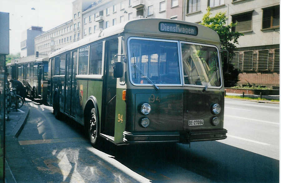 (012'422) - SVB Bern - Nr. 94/BE 27'094 - Saurer/Gangloff am 28. Mai 1995 in Bern, Laupenstrasse