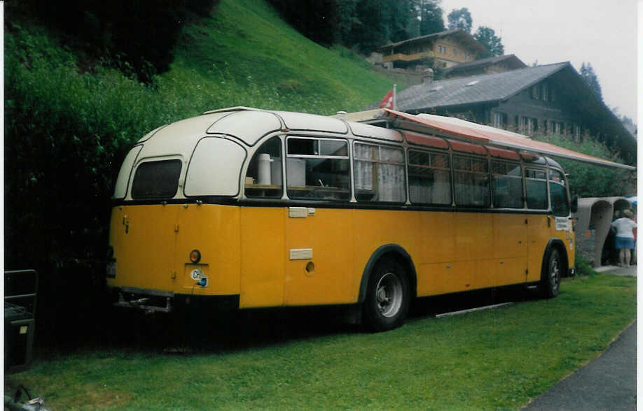 (014'610) - Volkart, Oberweningen - ZH 476'197 - FBW/Lauber (ex Klarer, Wallisellen; ex P 24'070) am 28. Juli 1996 in Adelboden, Margeli