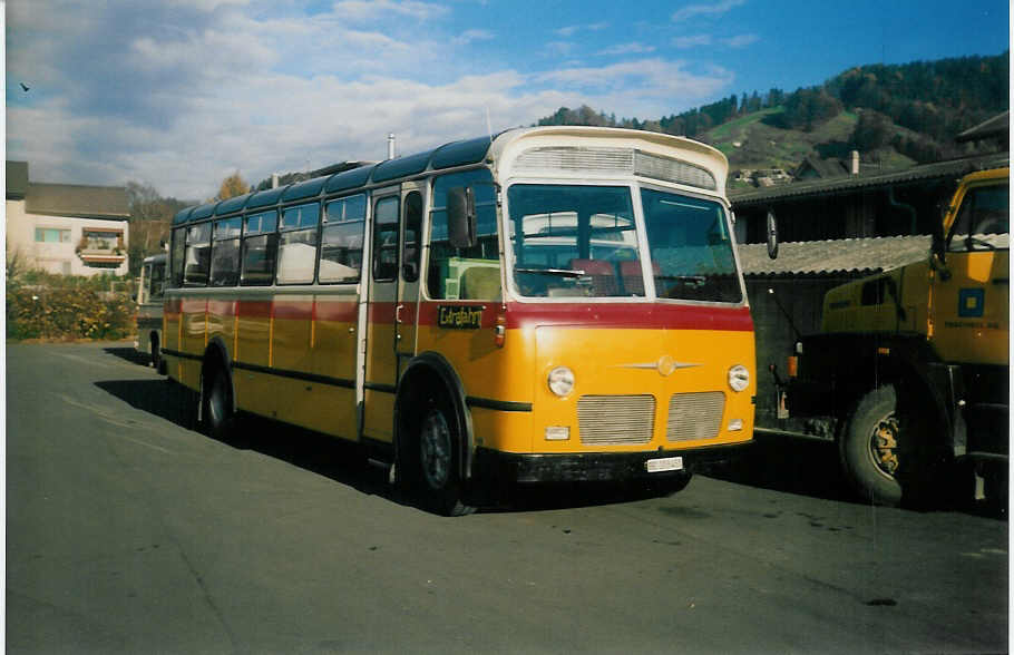 (015'731) - Brunner, Thun - BE 203'451 - FBW/Hess (ex Bischofberger, Heerbrugg; ex P 24'164) am 6. November 1996 in Thun, Garage STI