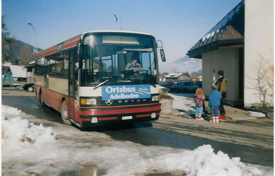 (016'204) - AFA Adelboden - Nr. 15/BE 26'974 - Setra (ex TPYG Yverdon Nr. 5) am 26. Januar 1997 in Adelboden, Boden