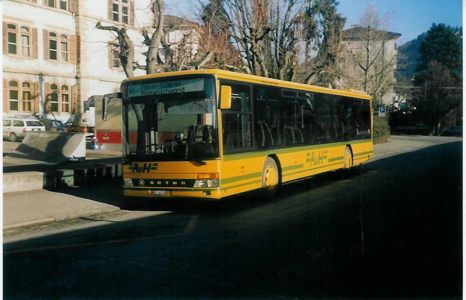 (016'232) - AvH Heimenschwand - Nr. 9/BE 36'720 - Setra am 9. Februar 1997 in Thun, Aarefeld