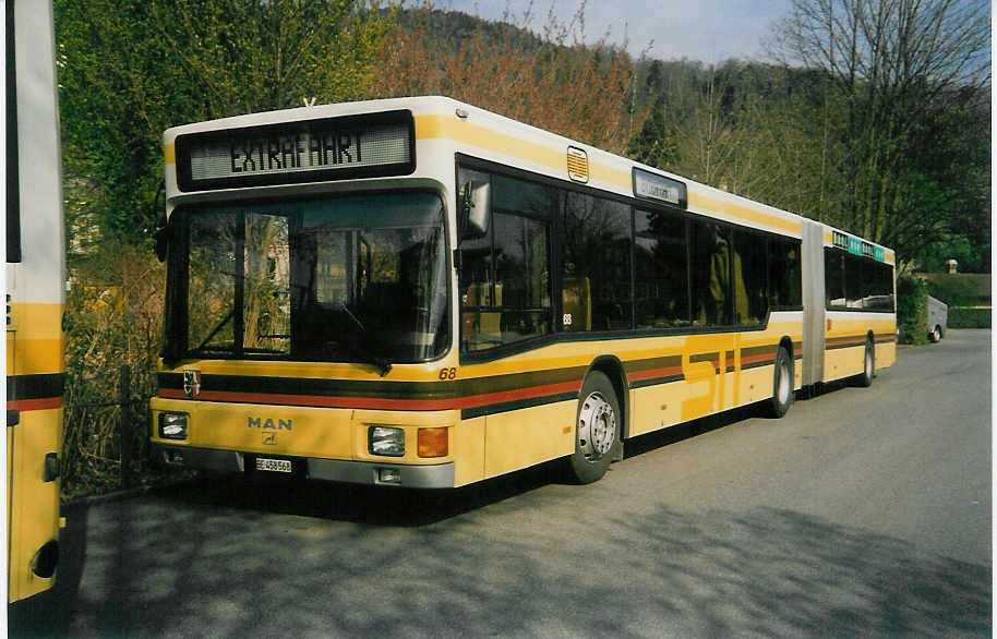 (016'811) - STI Thun - Nr. 68/BE 458'568 - MAN am 9. April 1997 bei der Schifflndte Thun