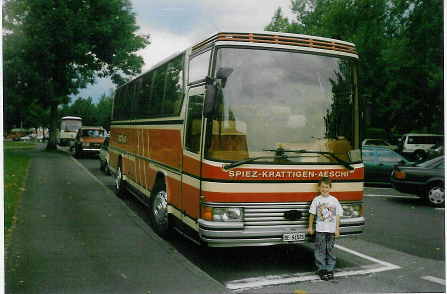 (019'300) - ASKA Aeschi - Nr. 11/BE 91'535 - Drgmller (ex Moser, Flaach) am 6. September 1997 in Thun, Lachen