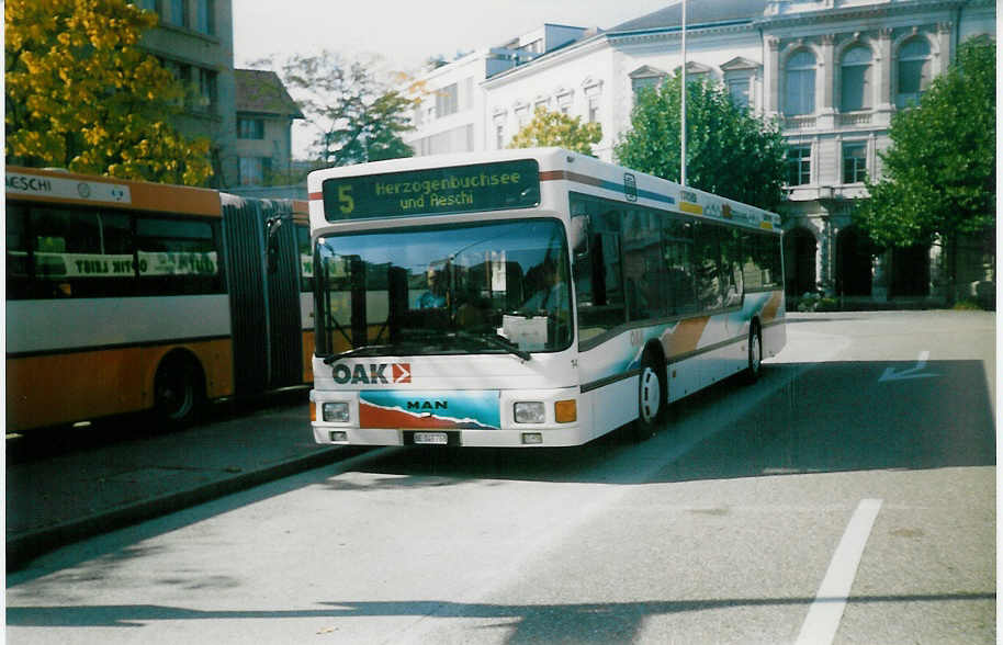 (019'817) - OAK Wangen a.A. - Nr. 14/BE 149'768 - MAN am 6. Oktober 1997 in Solothurn, Amthausplatz