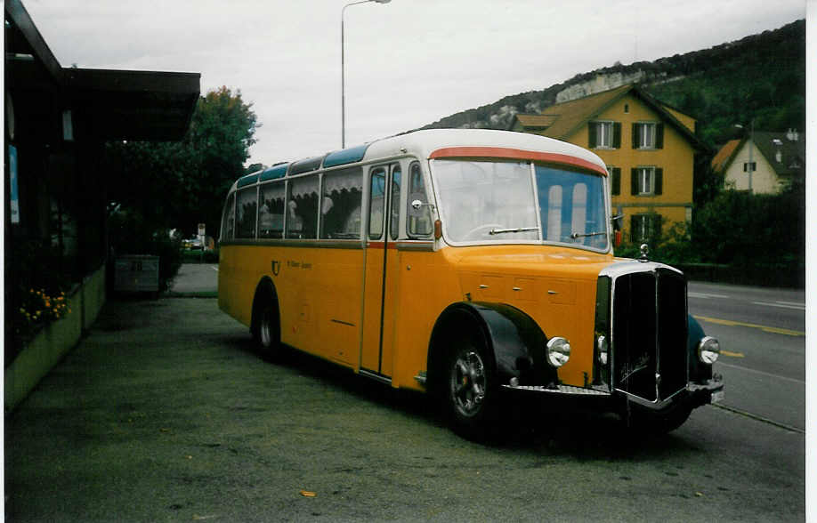 (020'225) - Widmer, Aarburg - AG 19'943 - Berna/R&J (ex Gutjahr, Pfungen; ex AOE Langnau Nr. 19; ex SER Langnau Nr. 19) am 11. Oktober 1997 in Aarburg, Hauptstrasse