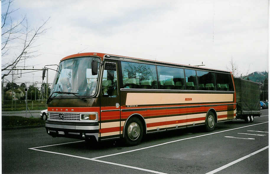 (022'235) - Dinic, Thun - BE 311'938 - Setra (ex Bergmann, Adelboden; ex Trachsel, Adelboden) am 3. April 1998 in Thun, Seestrasse