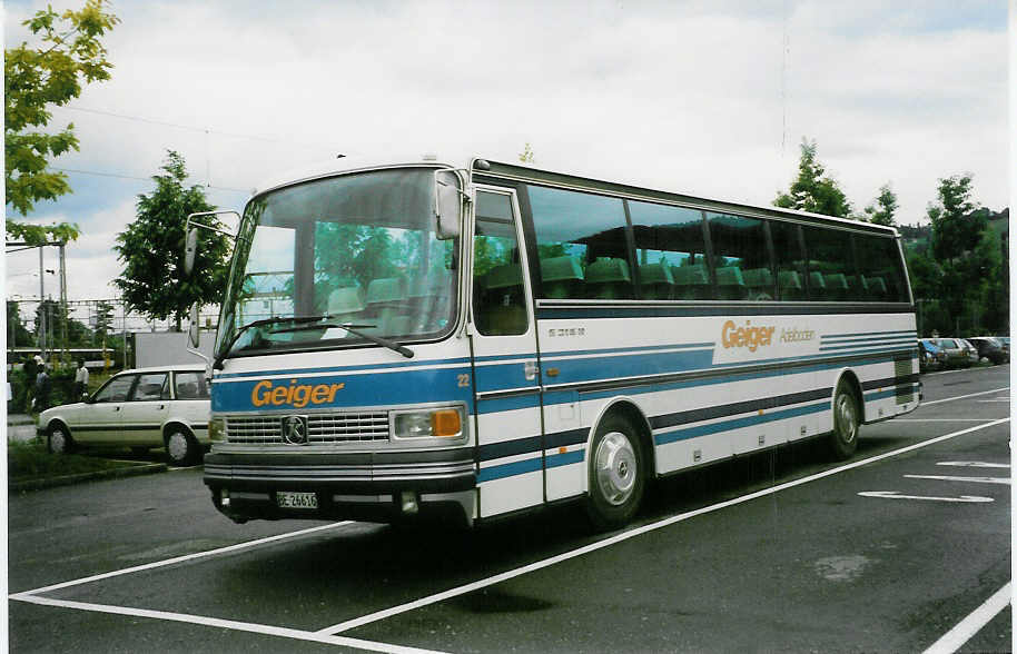 (023'529) - Geiger, Adelboden - Nr. 22/BE 26'616 - Setra am 16. Juni 1998 in Thun, Seestrasse