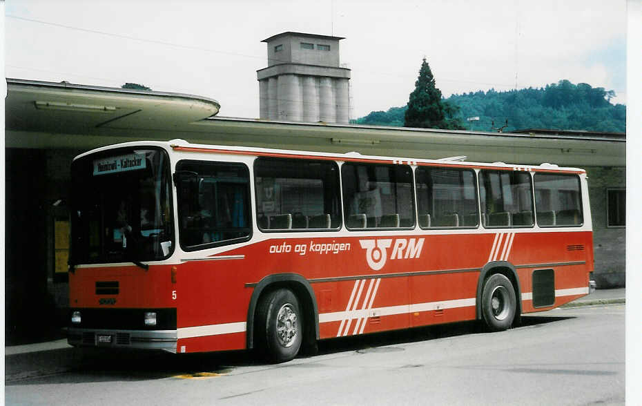 (024'014) - AAGK Koppigen - Nr. 5/BE 122'014 - NAW/Lauber (ex Bhler, Burgdorf Nr. 81) am 10. Juli 1998 beim Bahnhof Burgdorf