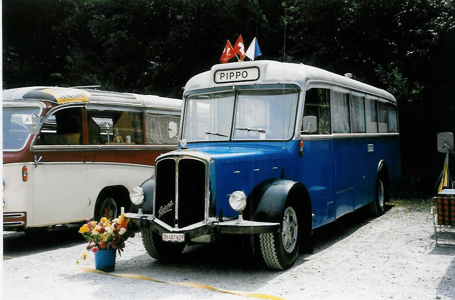 (025'405) - Hodel, Horgen - ZH 487'629 - Berna/Tscher (ex Waldmeier, Wdenswil) am 15. August 1998 in Heitenried, Sensegraben