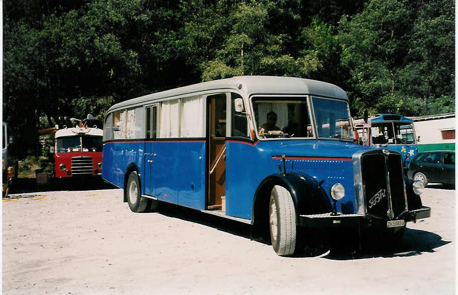 (025'436) - Wegmller, Attikon - ZH 33'083 U - FBW/Tscher (ex P 24'596; ex P 1442) am 15. August 1998 in Heitenried, Sensegraben