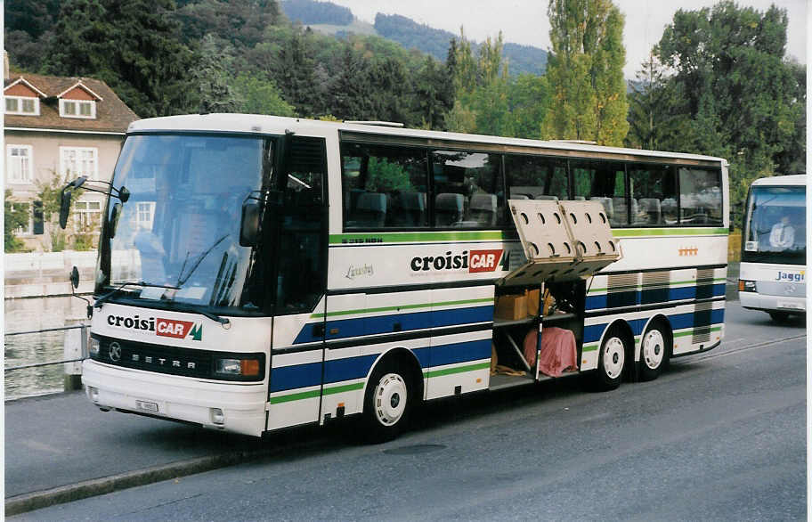 (026'207) - CJ Tramelan - Nr. 106/NE 98'800 - Setra am 20. September 1998 bei der Schifflndte Thun