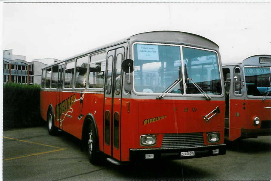 (026'332) - Weidmann, Greifensee - ZH 490'297 - FBW/Tscher (ex VZO Grningen Nr. 30) am 3. Oktober 1998 in Rti, Sonnenplatz