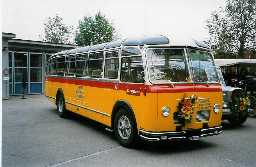 (026'510) - Meier, Grt - ZH 32'394 U - FBW/R&J (ex Strssle, Wengen; ex Kasper, Poschiavo) am 3. Oktober 1998 in Rti, Sonnenplatz