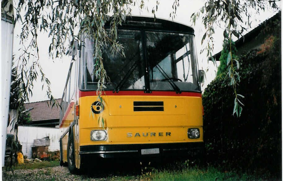 (026'716) - Steiner, Messen - Saurer/R&J (ex P 24'208) am 3. Oktober 1998 in Btzberg, Heiniger