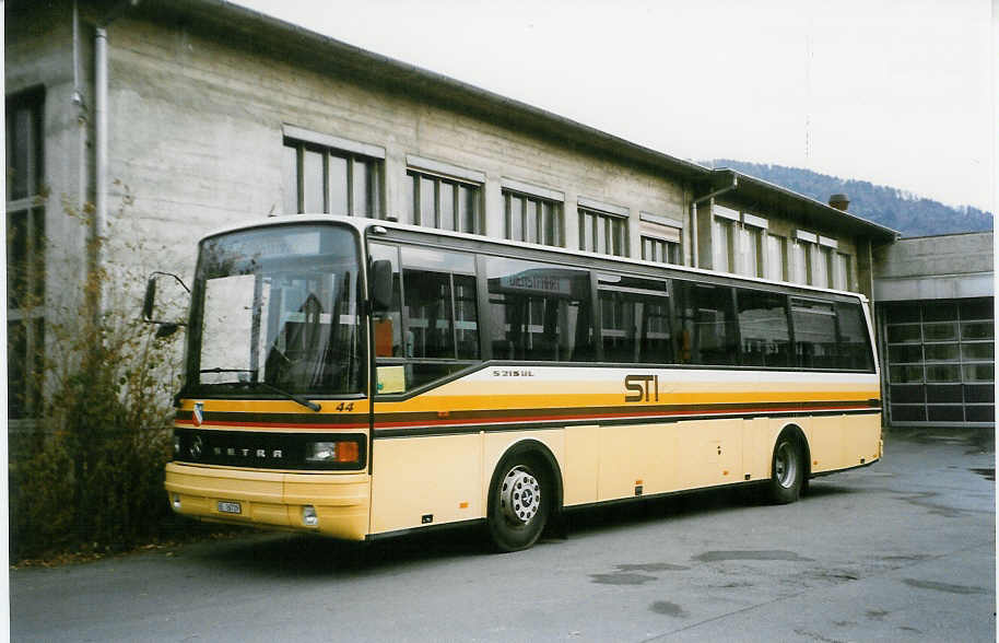 (028'208) - STI Thun - Nr. 44/BE 26'729 - Setra (ex AGS Sigriswil) am 19. November 1998 in Thun, Garage