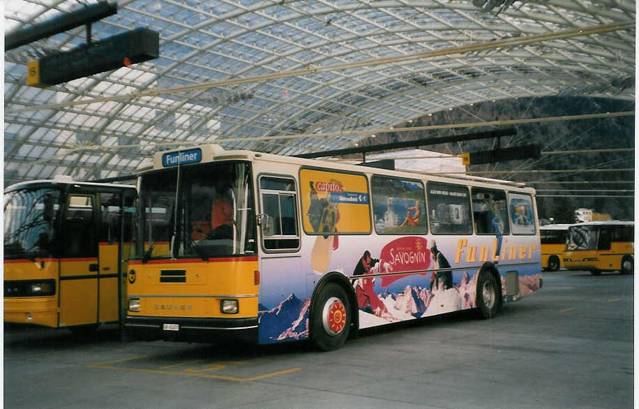 (028'601) - Demarmels, Salouf - GR 61'457 - Saurer/Lauber (ex P 25'650) am 1. Januar 1999 in Chur, Postautostation