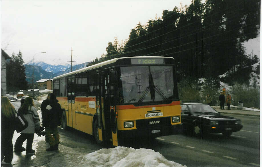 (028'803) - Stuppan, Flims - GR 11'334 - NAW/Hess (ex P 24'445) am 1. Januar 1999 in Laax, Rancho