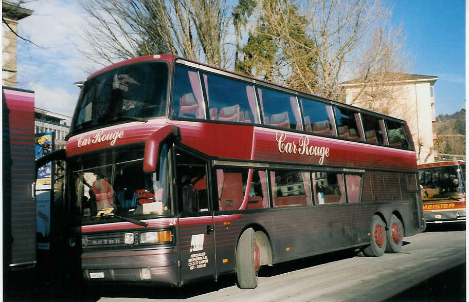 (028'816) - Klopfstein, Laupen - Nr. 24/FR 244 - Setra am 2. Januar 1999 in Thun, Aarefeld