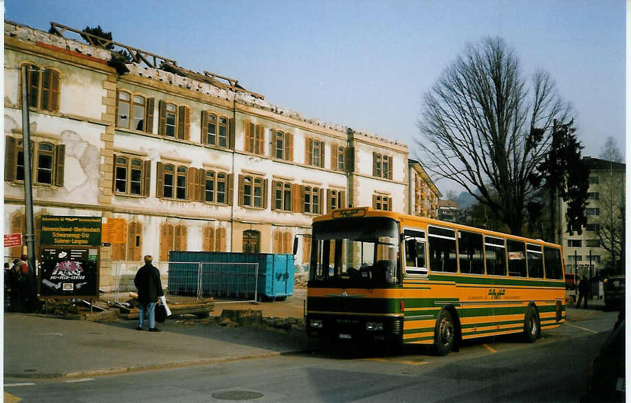 (030'127) - AvH Heimenschwand - Nr. 6/BE 151'197 - Neoplan/Lauber am 16. Mrz 1999 in Thun, Aarefeld