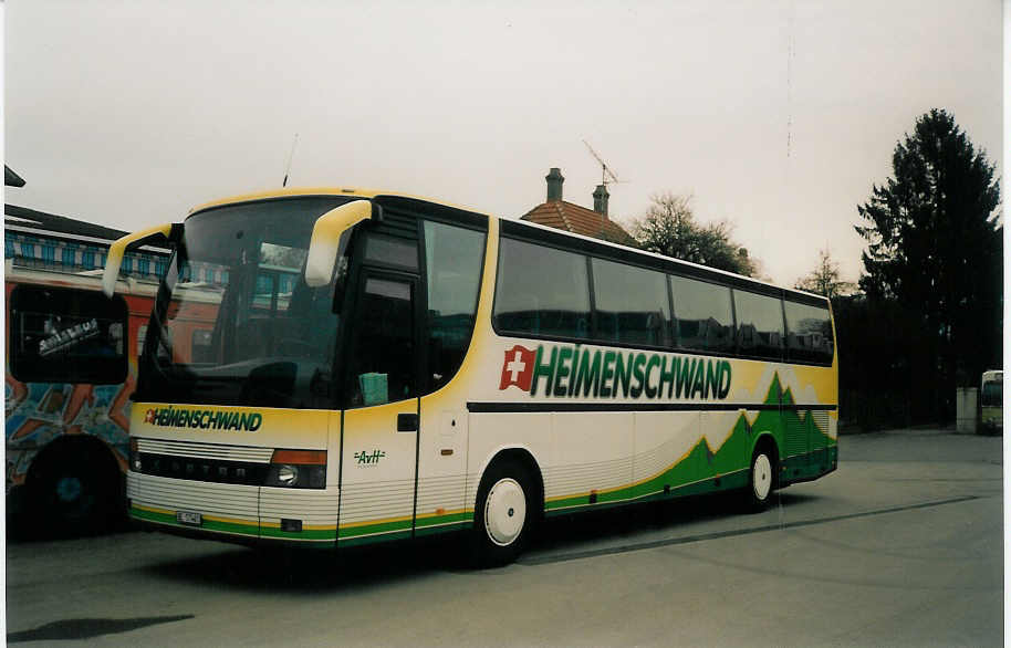 (030'514) - AvH Heimenschwand - Nr. 8/BE 57'461 - Setra am 26. Mrz 1999 in Thun, Garage STI