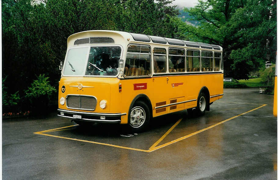 (031'909) - Rber, Mettmenstetten - ZH 546'297 - FBW/Gangloff (ex P 23'202: ex P 21'002) am 6. Juni 1999 in Meiringen, Klinik