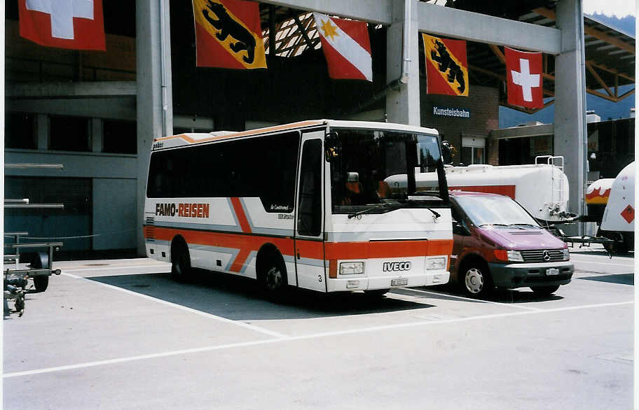 (032'122) - Famo, Sderen - BE 322'111 - Iveco/Orlandi am 17. Juni 1999 in Thun, Grabengut