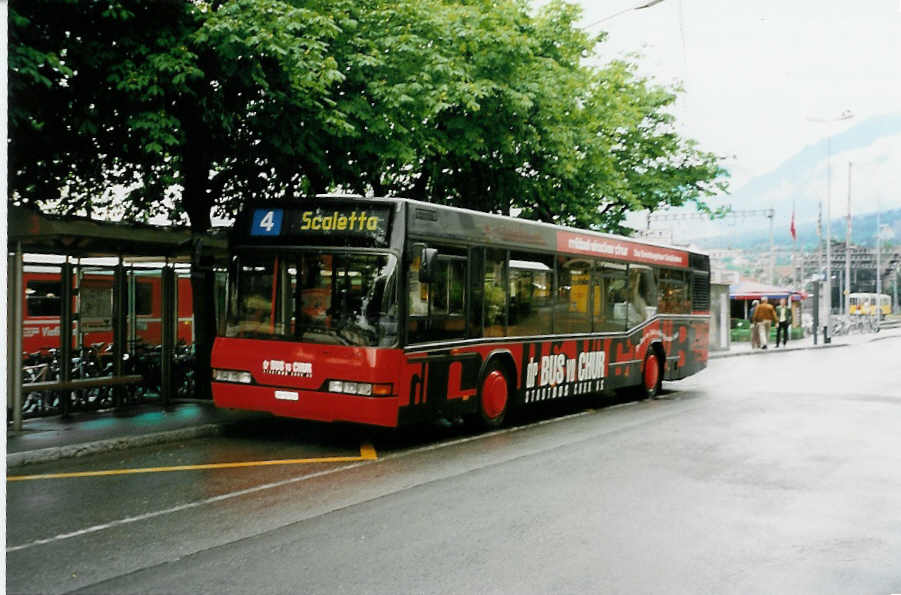 (032'902) - SBC Chur - Nr. 14/GR 97'514 - Neoplan am 27. Juni 1999 beim Bahnhof Chur