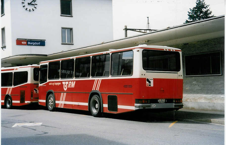 (035'303) - AAGK Koppigen - Nr. 5/BE 122'014 - NAW/Lauber (ex Dhler, Burgdorf Nr. 81) am 14. August 1999 beim Bahnhof Burgdorf