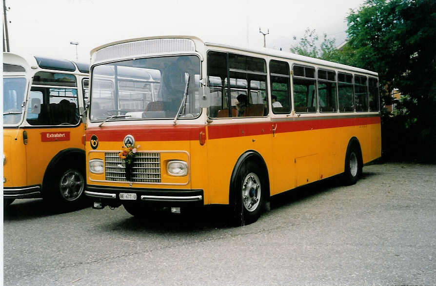 (035'905) - Eberhard, Messen - BE 677 U - Saurer/Bernasconi (ex Merzaghi, Maroggia) am 28. August 1999 in Oensingen, Saurertreffen