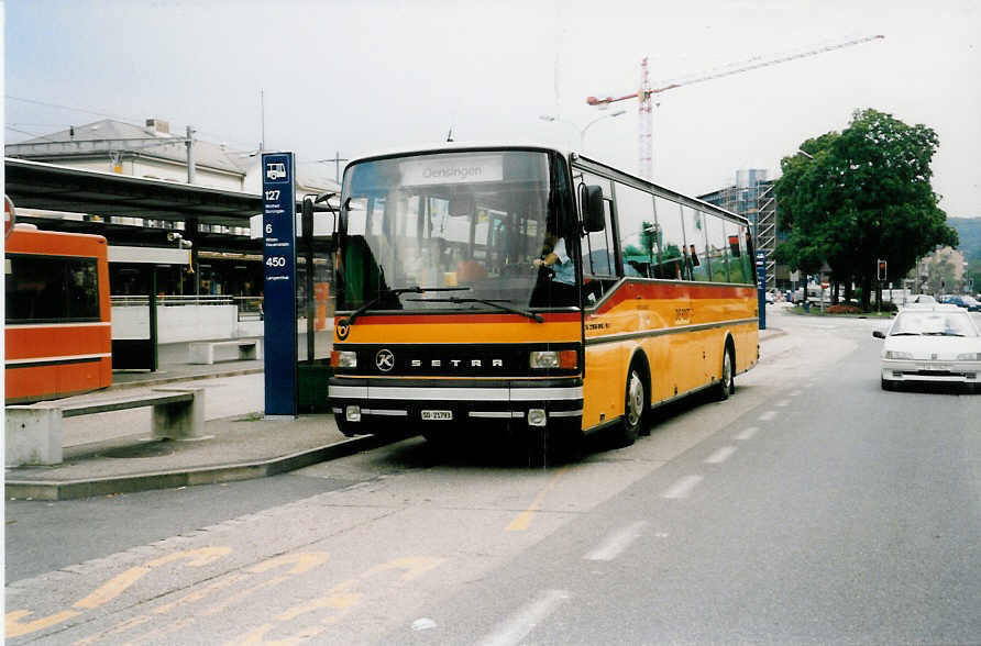 (036'017) - Wyss, Boningen - SO 21'793 - Setra am 28. August 1999 beim Bahnhof Olten