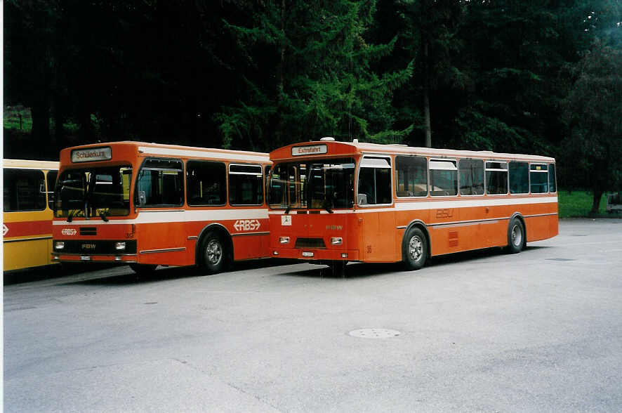 (037'014) - BSU Solothurn - Nr. 36/SO 21'974 - FBW/Hess am 19. September 1999 in Zuchwil, Garage