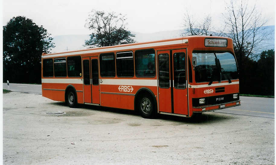 (037'029) - BSU Solothurn - Nr. 39/BE 253'492 - FBW/R&J (ex RBS Worblaufen Nr. 4) am 19. September 1999 bei Lsslingen