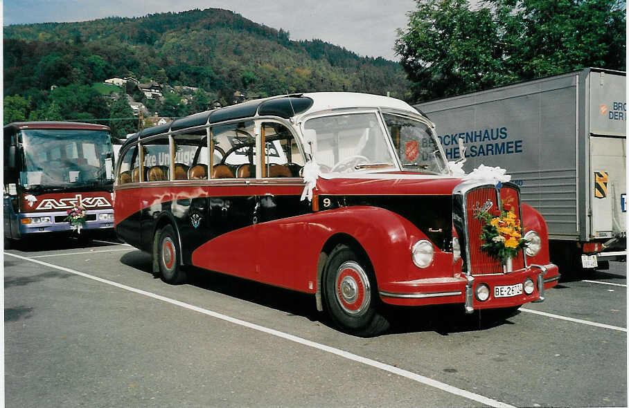 (037'206) - ASKA Aeschi - Nr. 9/BE 26'724 - Saurer/R&J am 2. Oktober 1999 in Thun, Seestrasse