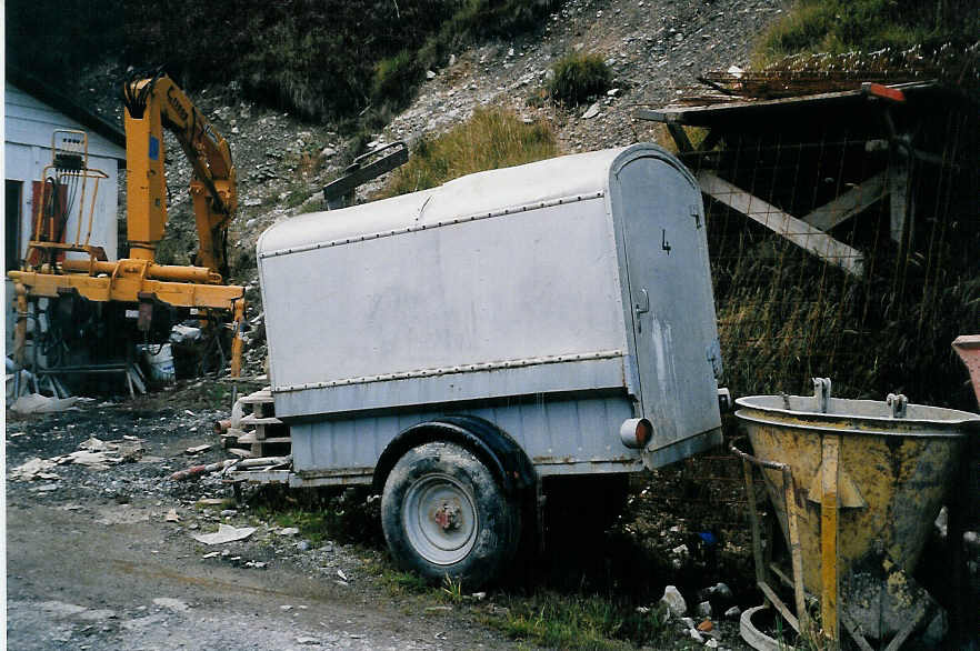 (037'306) - Schranz, Adelboden - Nr. 4 - Aebi Gepckanhnger (ex AFA Adelboden Nr. 4) am 10. Oktober 1999 in Adelboden, Margeli