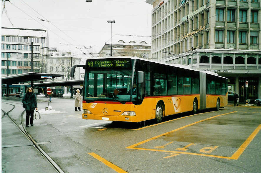 (038'625) - Cars Alpin Neff, Arbon - Nr. 2/TG 27'701 - Mercedes am 1. Januar 2000 beim Bahnhof St. Gallen