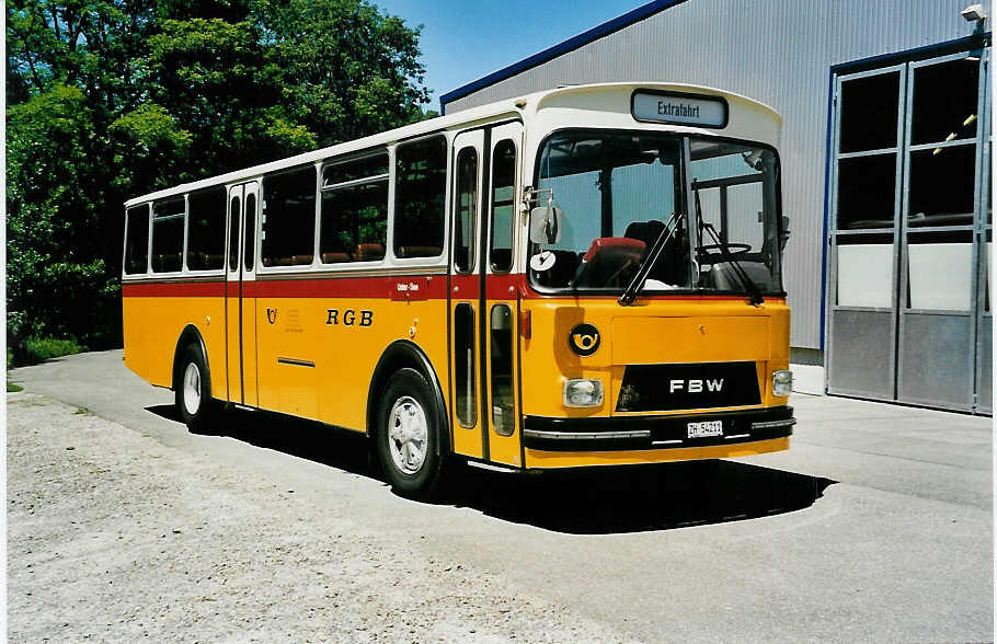 (041'309) - Gerber, Winkel - ZH 54'211 - FBW/Tscher (ex P 24'803) am 18. Juni 2000 in Wetzikon, FBW-Museum