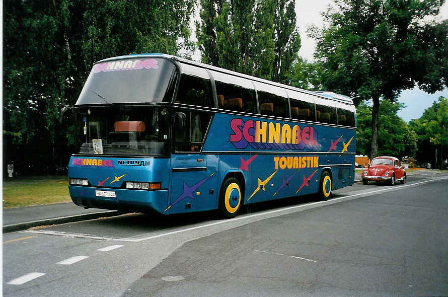 (041'606) - Aus Deutschland: Schnabel, Hafenpreppach - HAS-RJ 44 - Neoplan am 23. Juni 2000 in Thun, Lachen