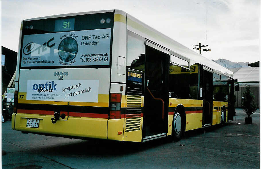 (043'720) - STI Thun - Nr. 77/BE 274'177 - MAN am 5. November 2000 in Thun, Expo