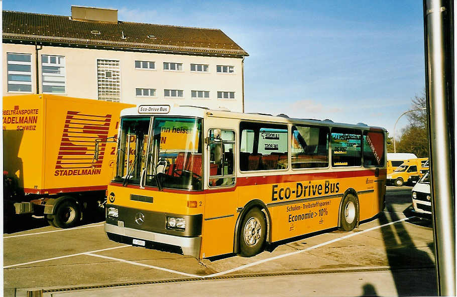 (044'302) - PTT-Regie - P 19'915 - Mercedes/Lauber (ex Lehner, Brchen Nr. 2) am 28. Dezember 2000 in Bern, Automobilwerksttte