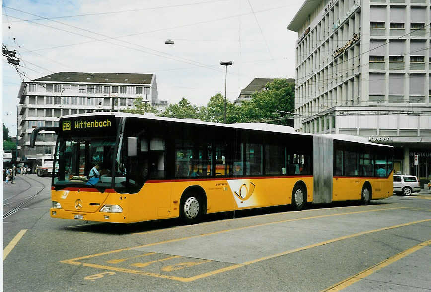 (047'712) - Cars Alpin Neff, Arbon - Nr. 4/TG 2206 - Mercedes am 10. Juli 2001 beim Bahnhof St. Gallen