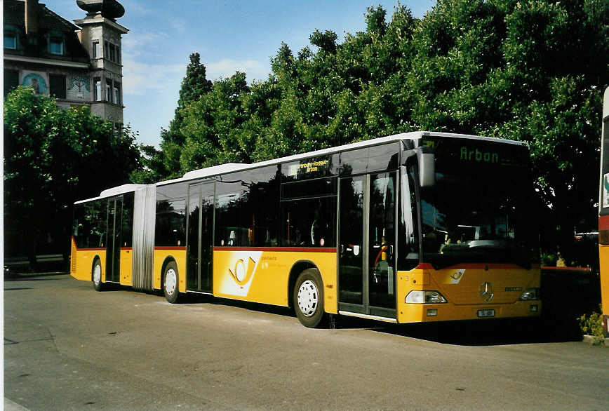 (047'808) - Cars Alpin Neff, Arbon - Nr. 3/TG 689 - Mercedes am 10. Juli 2001 beim Bahnhof Arbon