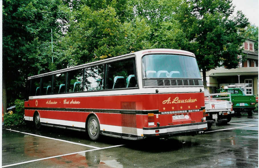 (049'611) - Aus Deutschland: Lauscher, Bad Achen - AC-A 666 - Setra am 7. September 2001 in Thun, Grabengut