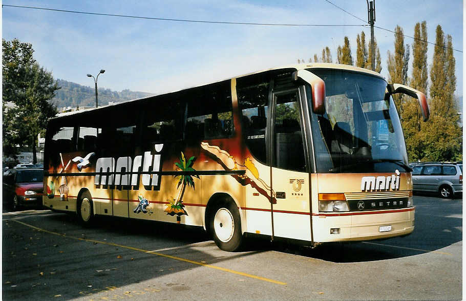 (050'325) - Marti, Kallnach - Nr. 9/FR 300'481 - Setra am 17. Oktober 2001 in Biel, Kongresshaus