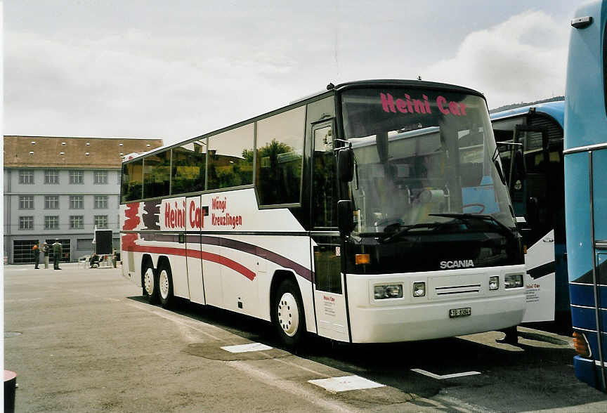 (054'424) - Heini Car, Wngi - TG 8384 - Scania/Auwrter am 15. Juli 2002 in Biel, Terminal B