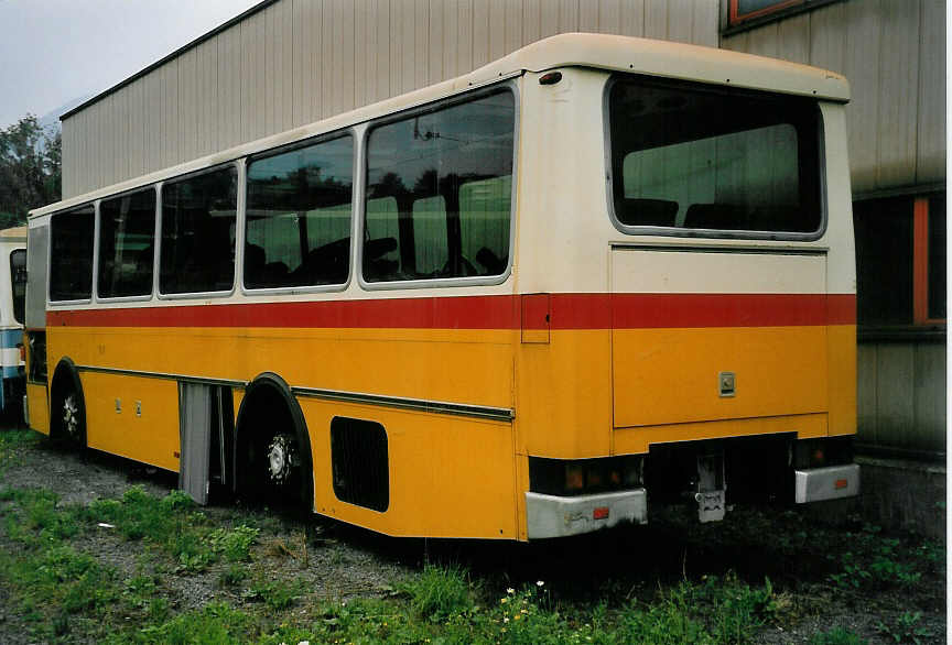 (054'736) - Schera, Muggio - Saurer/Lauber (ex Piotti, Balerna) am 23. Juli 2002 in Balerna, Garage AMSA