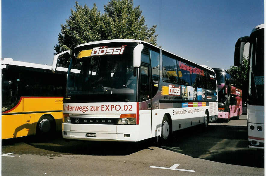 (056'229) - Gssi, Horw - LU 15'116 - Setra am 30. September 2002 in Biel, Terminal B